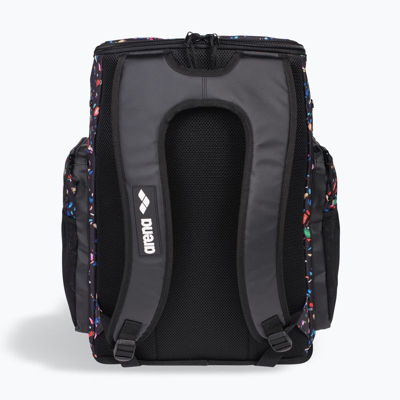 Arena Spiky III 45 l Allover Konfetti schwarzer Schwimmrucksack 3