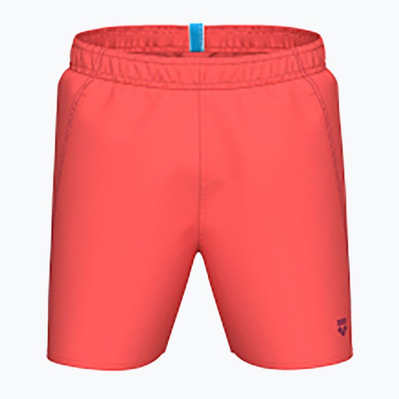 Badeshorts Herren arena Fundamentals Boxer R dark purple/calypso coral