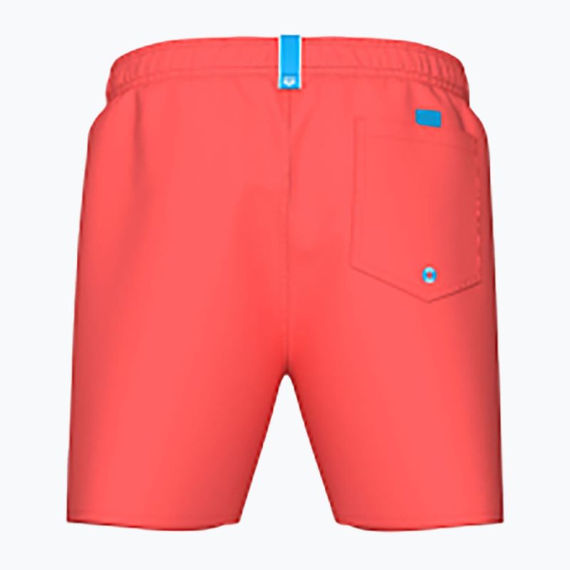 Badeshorts Herren arena Fundamentals Boxer R dark purple/calypso coral 2