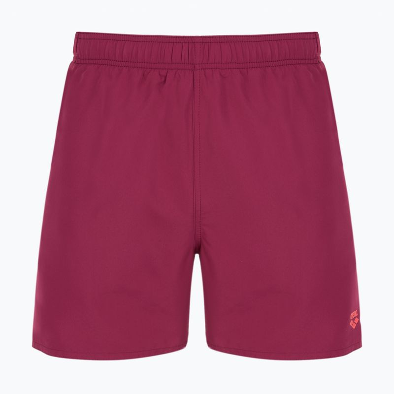 Badeshorts Herren arena Fundamentals Boxer R dark purple/calypso coral