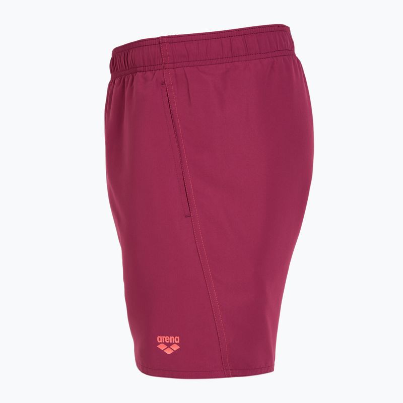 Badeshorts Herren arena Fundamentals Boxer R dark purple/calypso coral 3