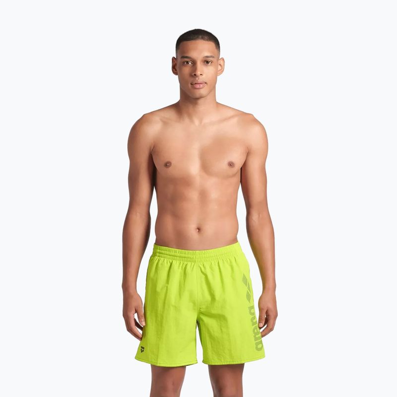 Badeshorts Herren arena Fundamentals Arena Logo Boxer R artic lime/mangrove 3