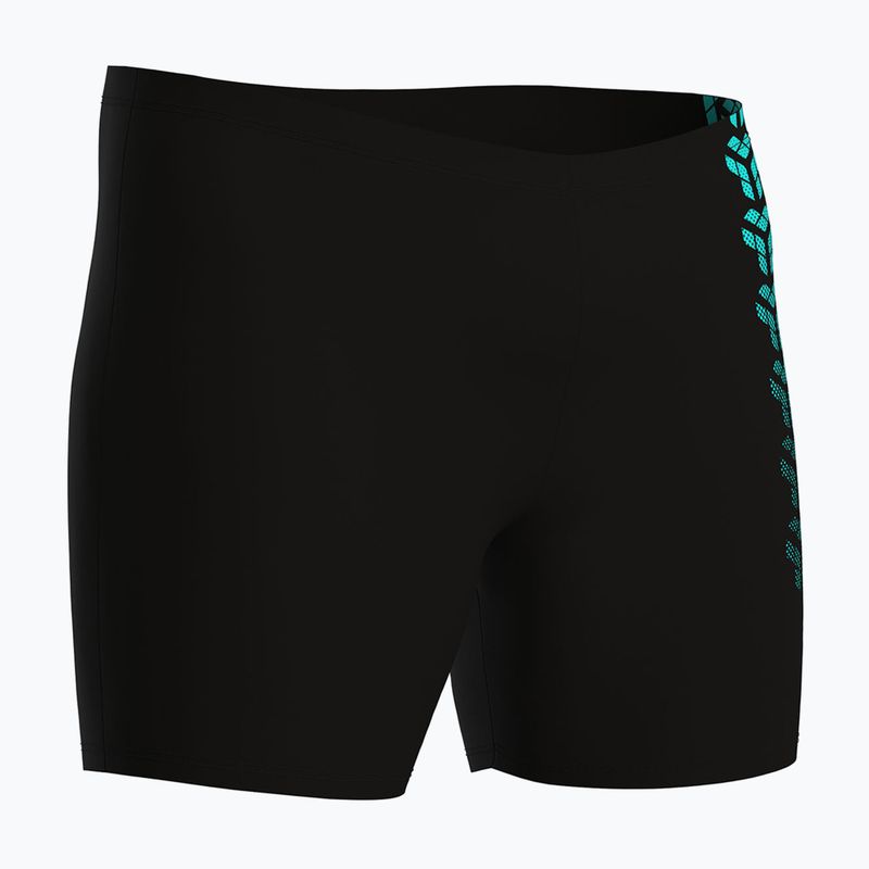 Men's arena Kikko V Swim Mid Jammer Graphic schwarz/Wasser Schwimmen Boxershorts 3
