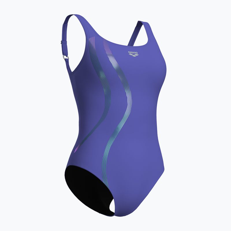 Einteiliger Damen-Badeanzug arena Ginevra Wing Back violett 3