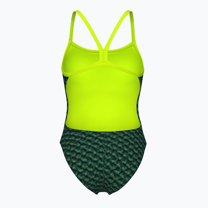 Arena Monogram Challenge Back dark sage multi/artic lime einteiliger Badeanzug für Damen 2