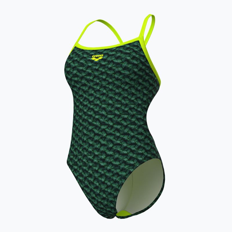 Arena Monogram Challenge Back dark sage multi/artic lime einteiliger Badeanzug für Damen 4