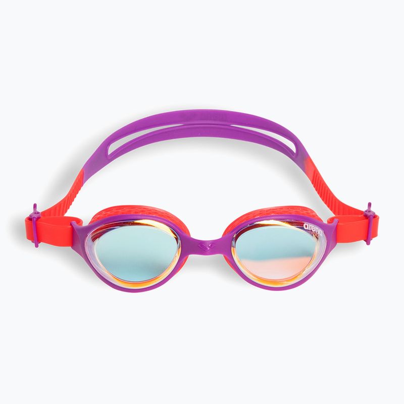 Schwimmbrille Kinder arena Air Jr Mirror yellow copper/plum/bright coral 2