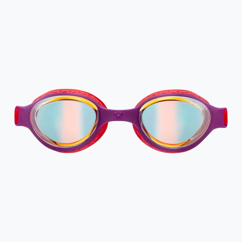 Schwimmbrille Kinder arena Air Jr Mirror yellow copper/plum/bright coral 4