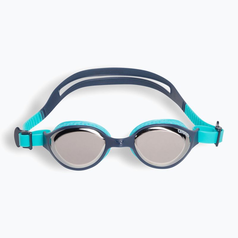 Schwimmbrille Kinder arena Air Jr Mirror silver/navy/water 2