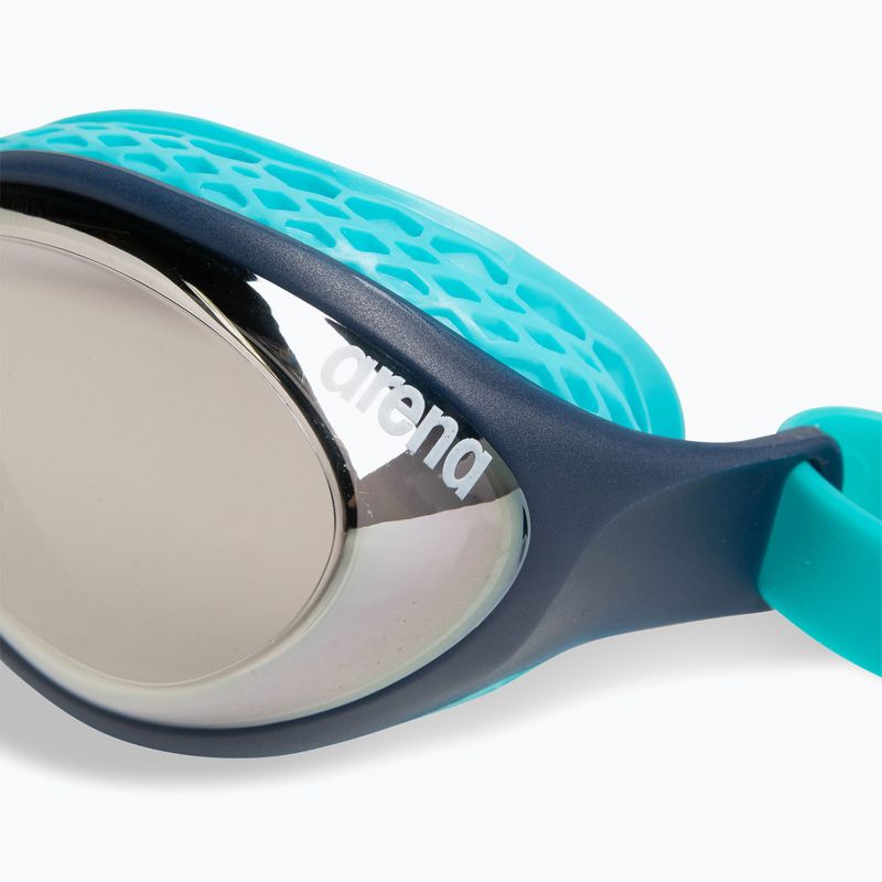 Schwimmbrille Kinder arena Air Jr Mirror silver/navy/water 5