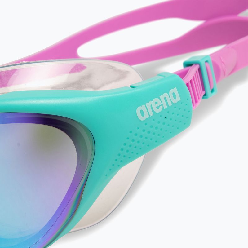Schwimmbrille Kinder arena The One Mirror Jr blue/water/violet 5