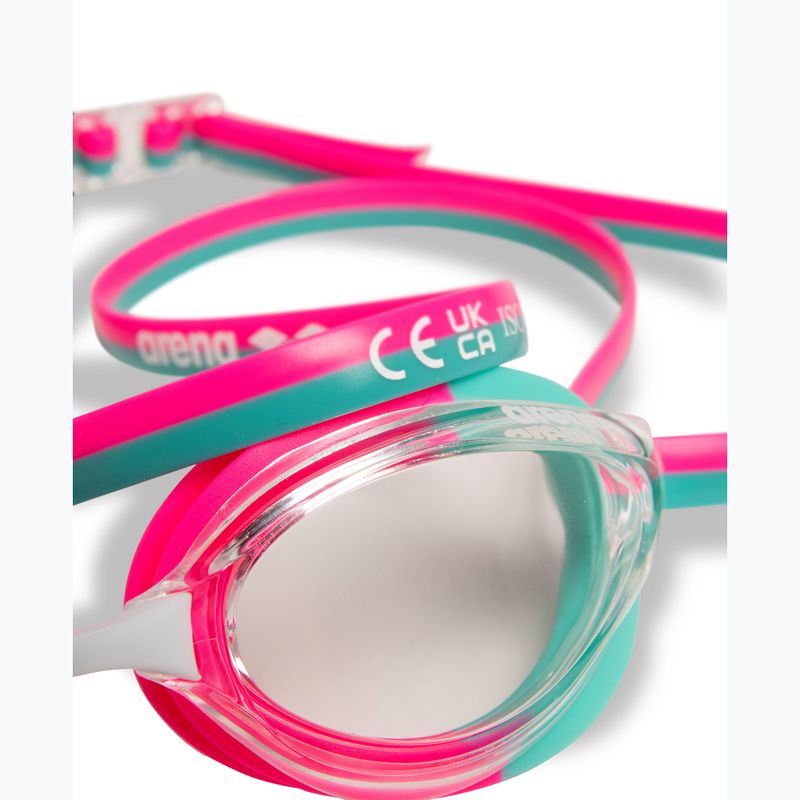 Schwimmbrille arena Python clear/shocking pink/water 7