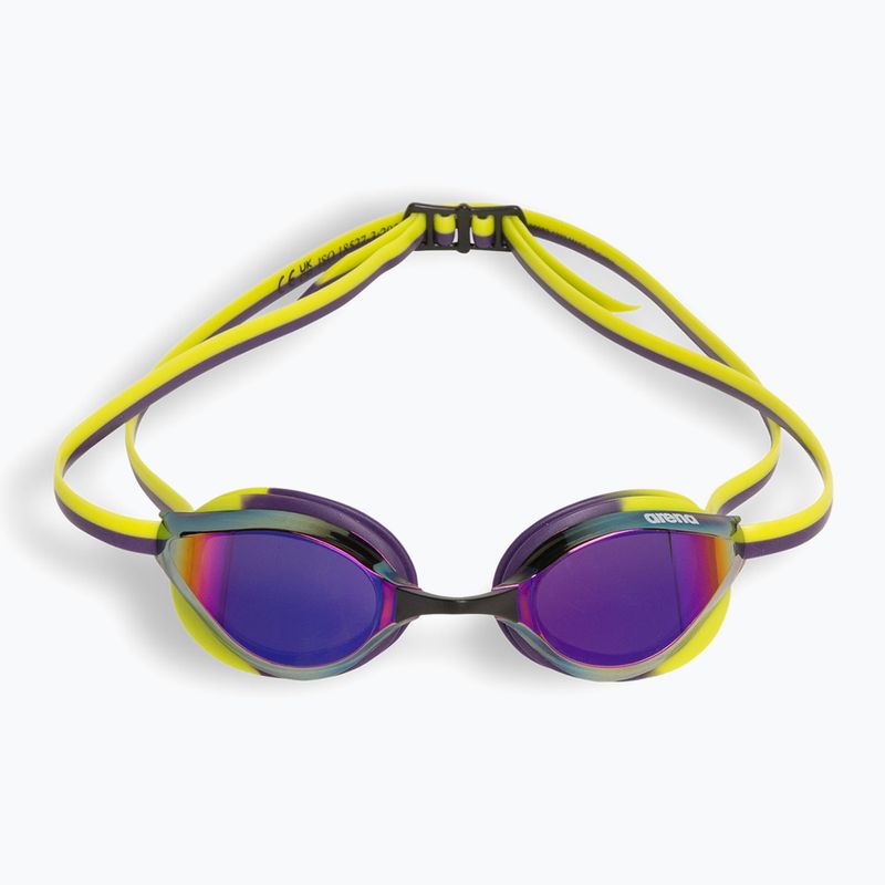 Arena Python Mirror Schwimmbrille violett/pflaume/kalk 2