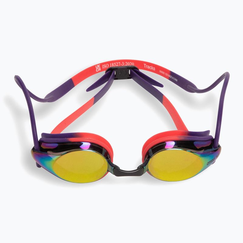 Schwimmbrille arena Tracks Mirror copper/plum/bright coral 2