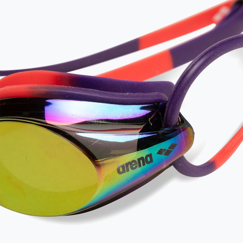 Schwimmbrille arena Tracks Mirror copper/plum/bright coral 5