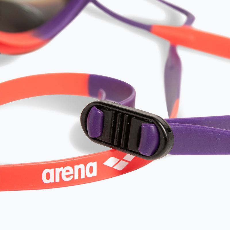 Schwimmbrille arena Tracks Mirror copper/plum/bright coral 6