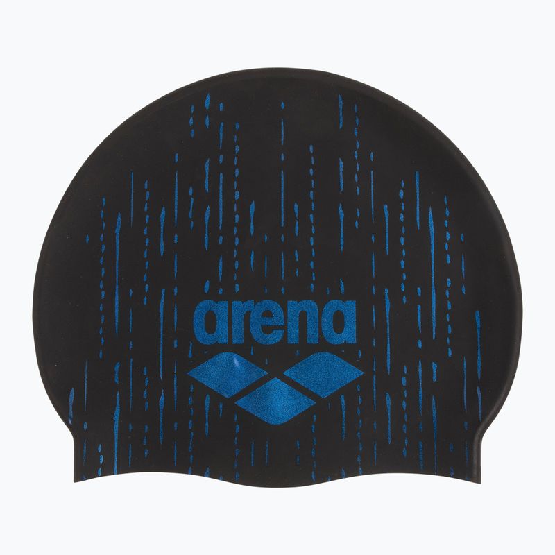 Arena Shine schwarz/blaue Badekappe