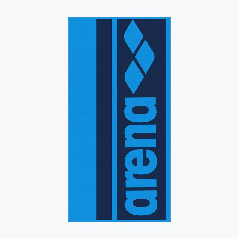 Arena Logotype Jacquard-Handtuch türkis/marine