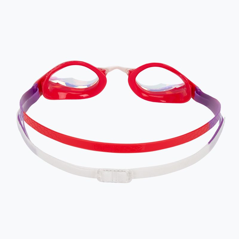 Arena Air-Speed Mirror Schwimmbrille gelbes Kupfer/helle Koralle/Pflaume 4