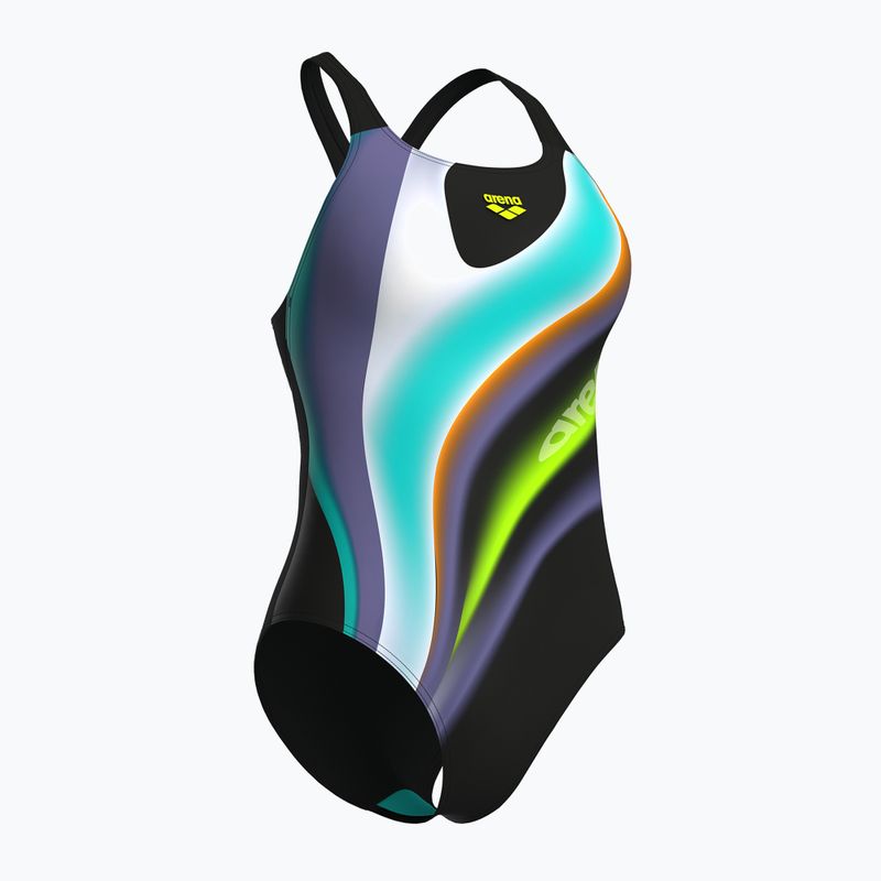 Einteiliger Damen-Badeanzug arena Water Fluids Swim Pro Back schwarz multi/schwarz 3