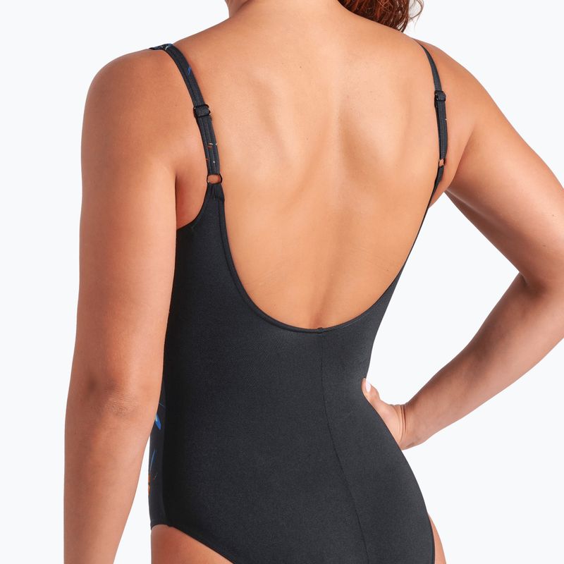 Einteiliger Damen-Badeanzug arena Abyss U Back multi schwarz/schwarz 9