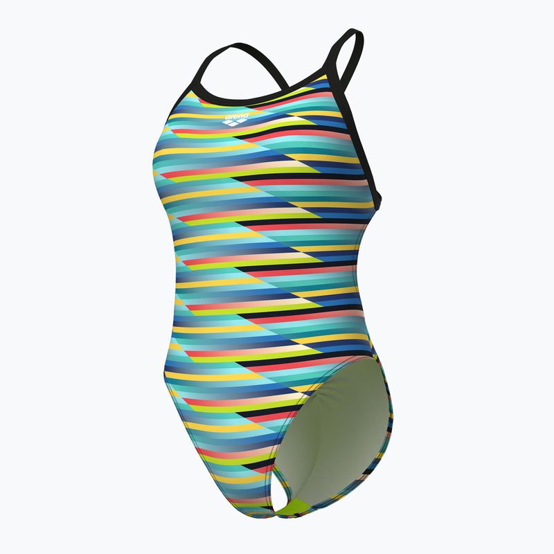 Einteiliger Badeanzug arena Racing Stripe Xcriss Cross schwarz multi/schwarz 4