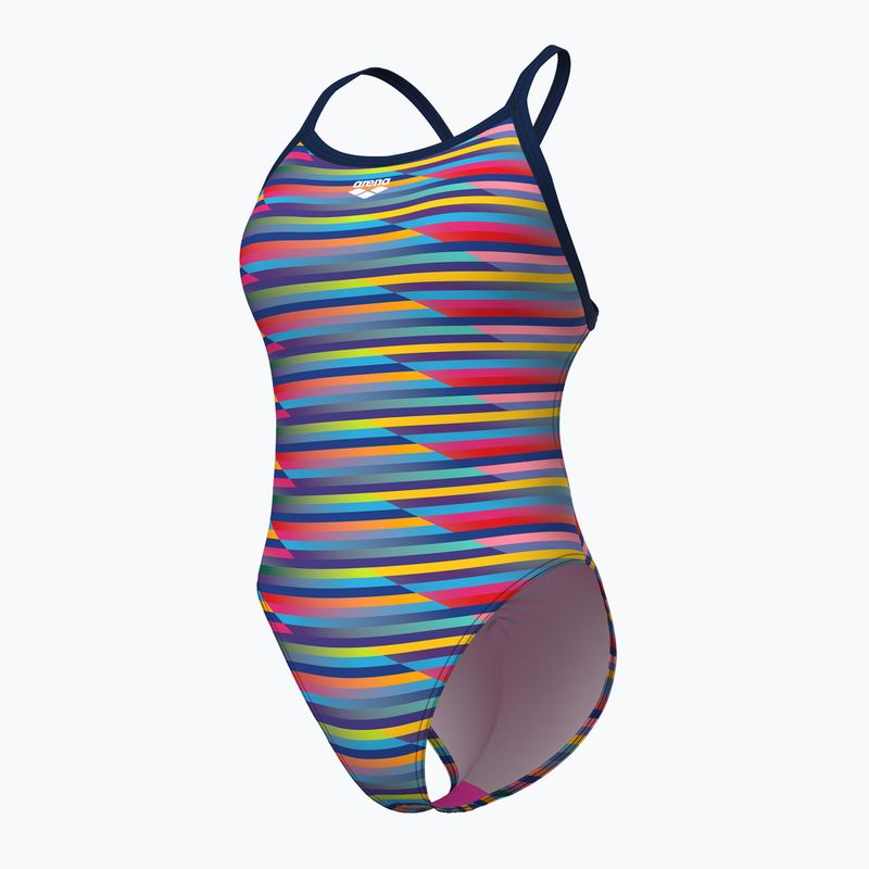 Einteiliger Damen-Badeanzug arena Racing Stripe Xcriss Cross navy multi/navy 4