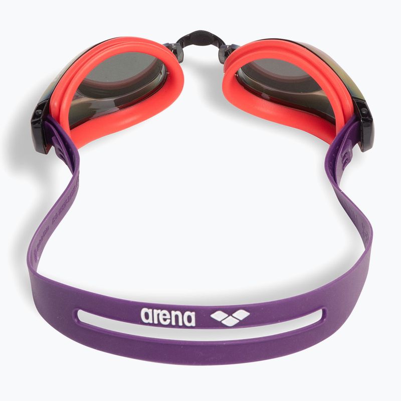 Arena Zoom X-Fit Mirror Schwimmbrille in Kupfer/heller Koralle/Pflaume 3