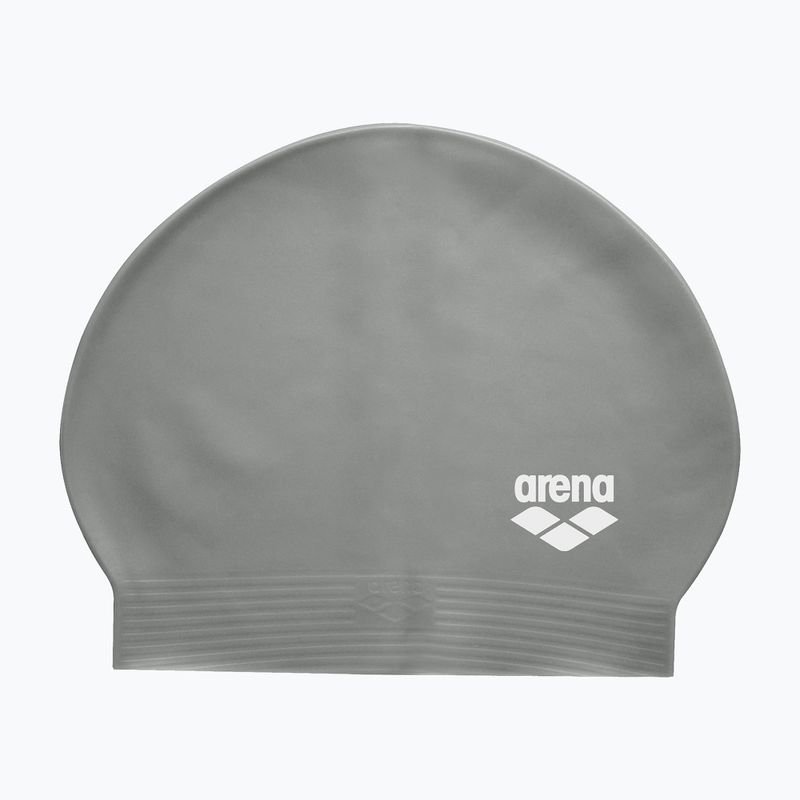Schwimmkappe arena Soft Latex II silver/black