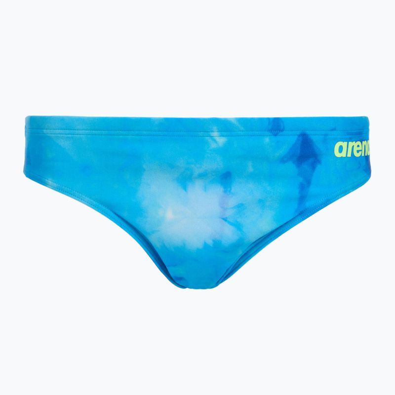 Schwimm-Slips Herren arena Tie-Dye Briefs Allover blue multi