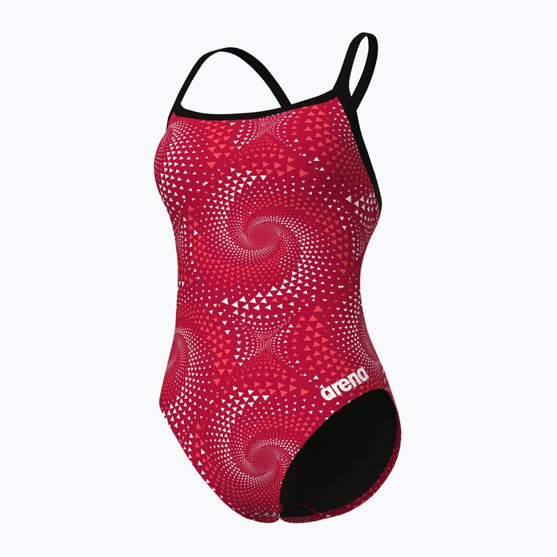 Badeanzug Damen arena Fireflow Challenge Back black/team red 4