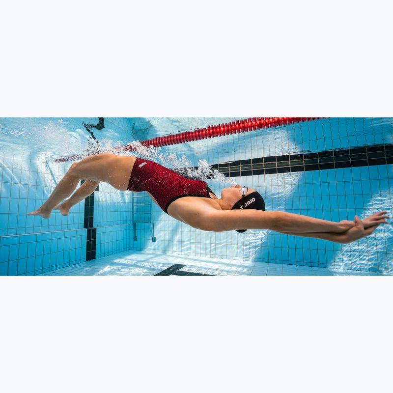 Badeanzug Damen arena Snake Skin Challenge navy/team redwhiteblue 7