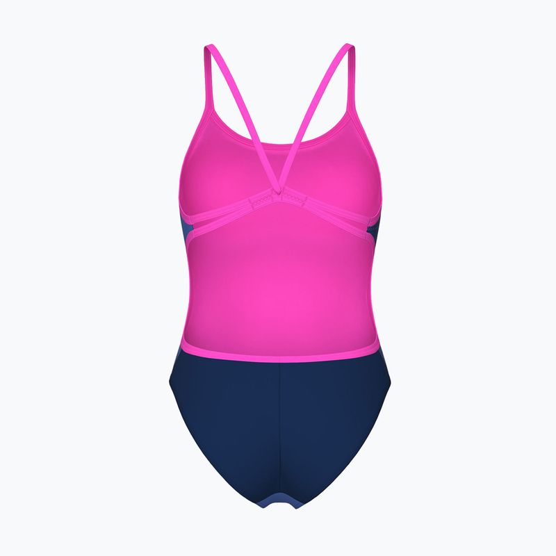 Badeanzug Damen arena Arch Lace Back multi blue/navy/shocking pink 2