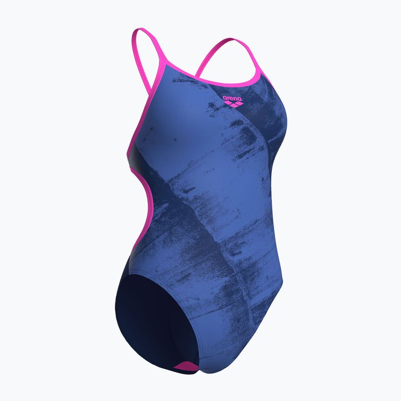 Badeanzug Damen arena Arch Lace Back multi blue/navy/shocking pink 3