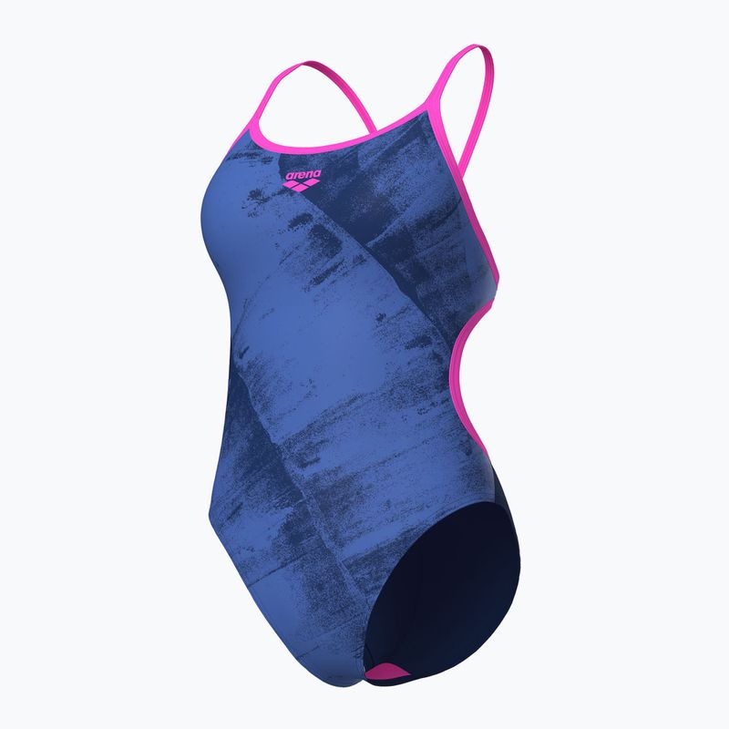 Badeanzug Damen arena Arch Lace Back multi blue/navy/shocking pink 4