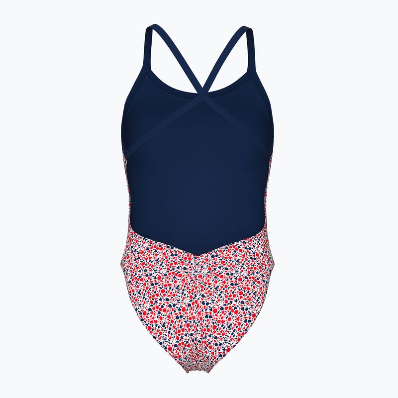 Badeanzug Damen arena Pebbles Xcriss Cross multi white/navy 2