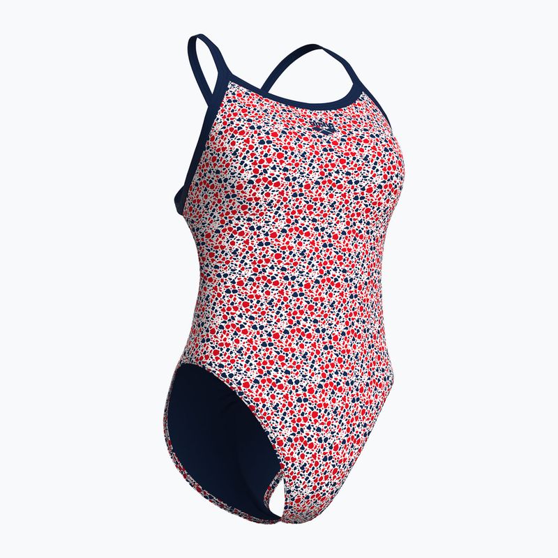 Badeanzug Damen arena Pebbles Xcriss Cross multi white/navy 3