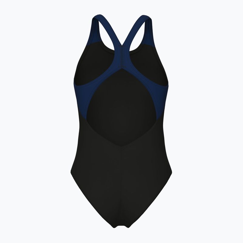 Badeanzug Damen arena Flowing V Back black/navy 2