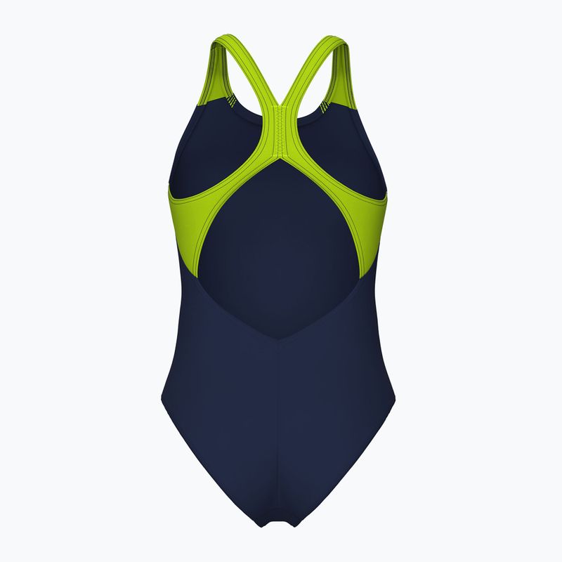 Badeanzug Damen arena Blast V Back navy/artic lime 2