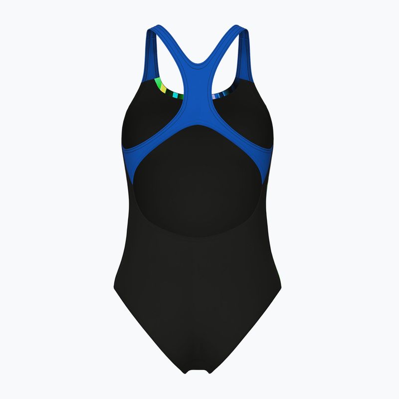Badeanzug Damen arena Bloom Swim Pro Back Lb multi black/black/blue china 2