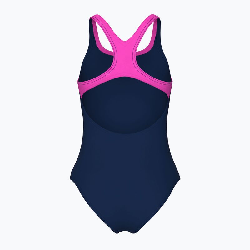 Badeanzug Damen arena Logo Swim Pro navy/shocking pink 2