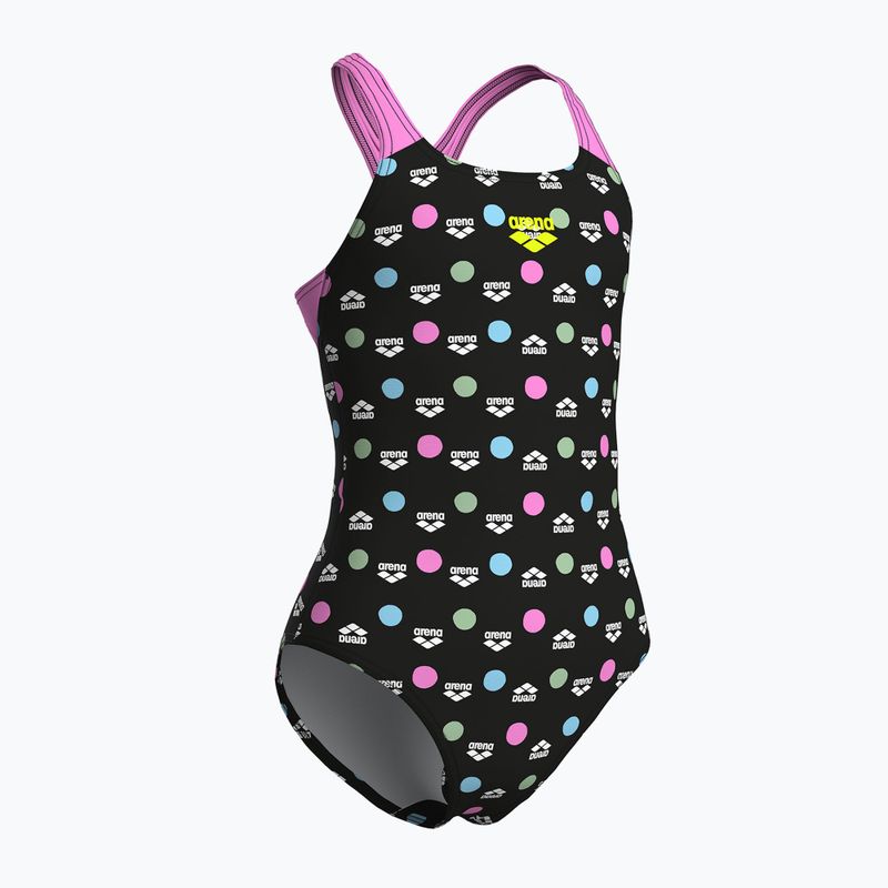 Badeanzug Kinder arena Multiple Dot Swim Pro Back multi black/orchid 3