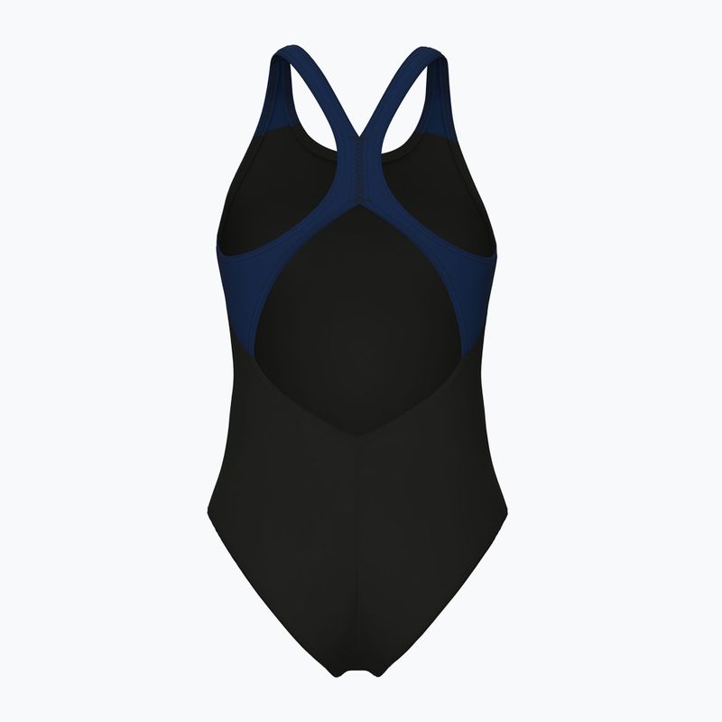 Badeanzug Damen arena Graphic V Back black/navy 2