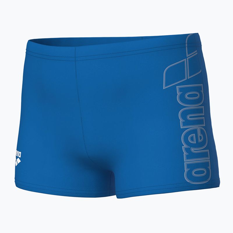 Kinder arena Logo Swim Boxershorts Short blau river/weiß 3