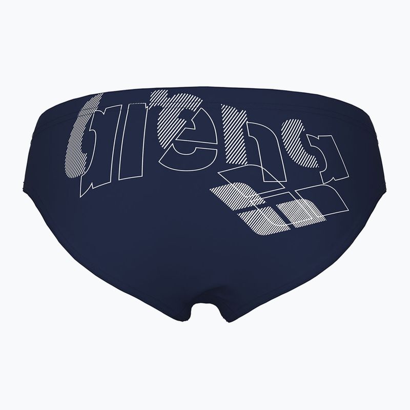 Schwimm-Slips Kinder arena Tales Swim Briefs navy/white 2