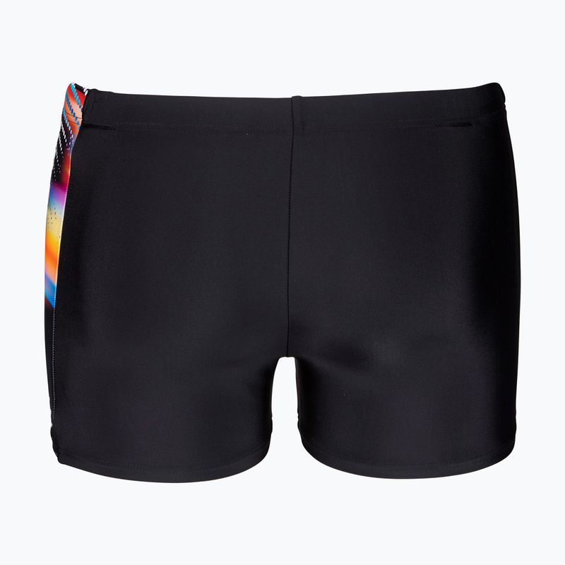 Badeshorts Arena Lit Logo Swim Short black/multi 2