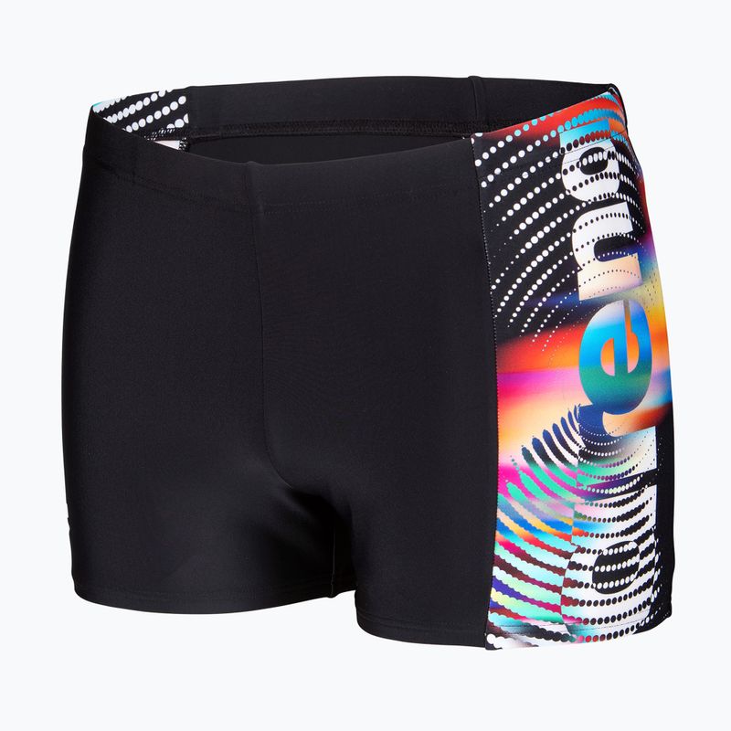 Badeshorts Arena Lit Logo Swim Short black/multi 3