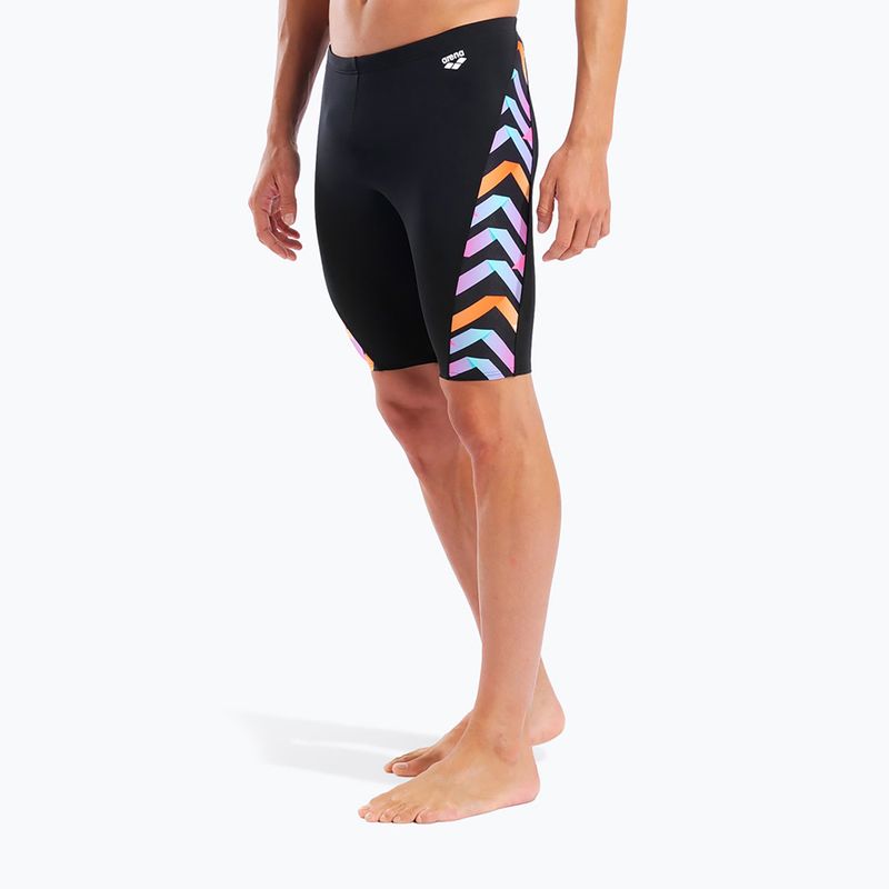 Herren-Schwimmjammer arena Texture Swim black/black multi 5