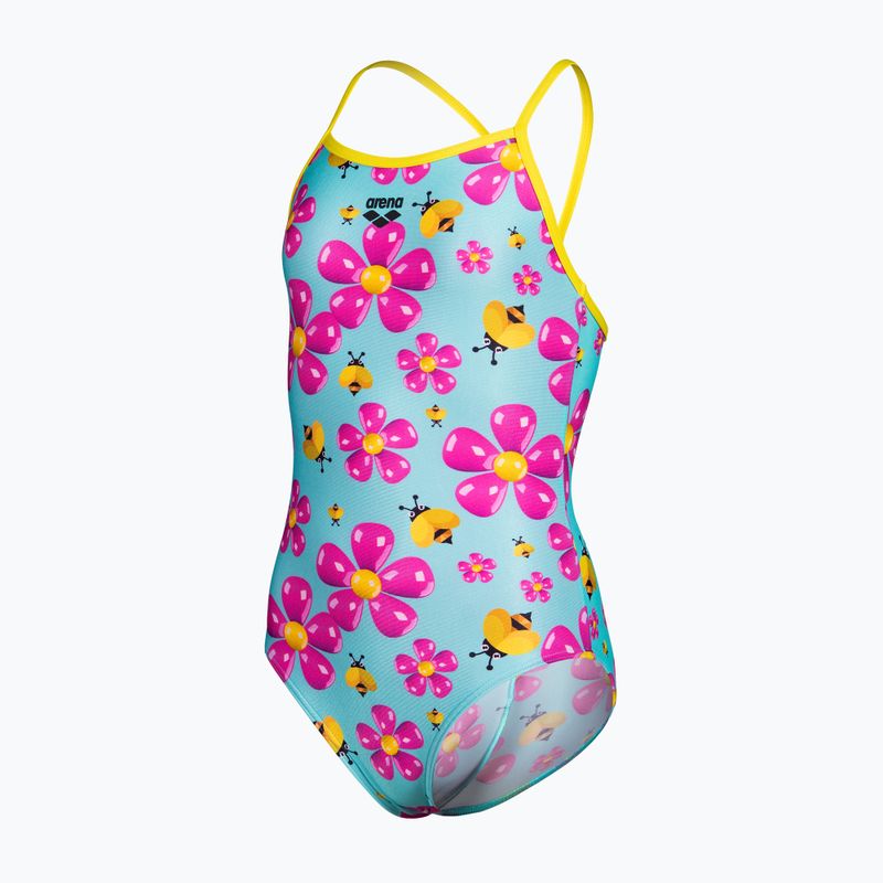 Kinder Badeanzug arena Spring Lightdrop Back water multi/yellow star 3