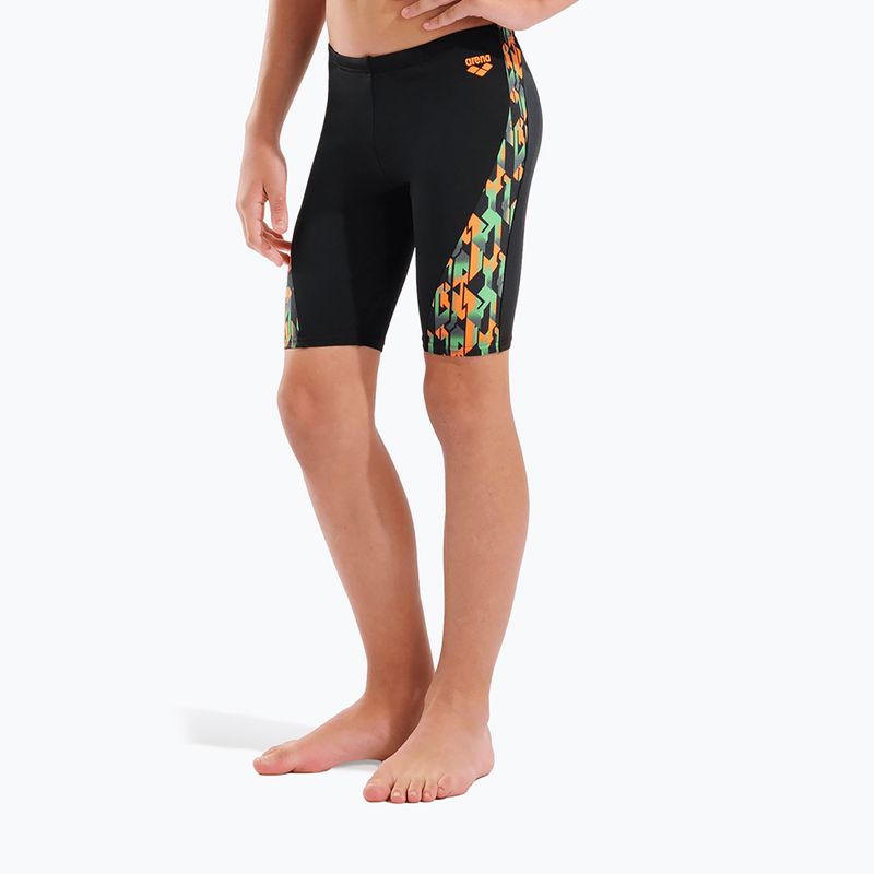 Kinder-Schwimmjammers arena Print Swim black/orange multi 5